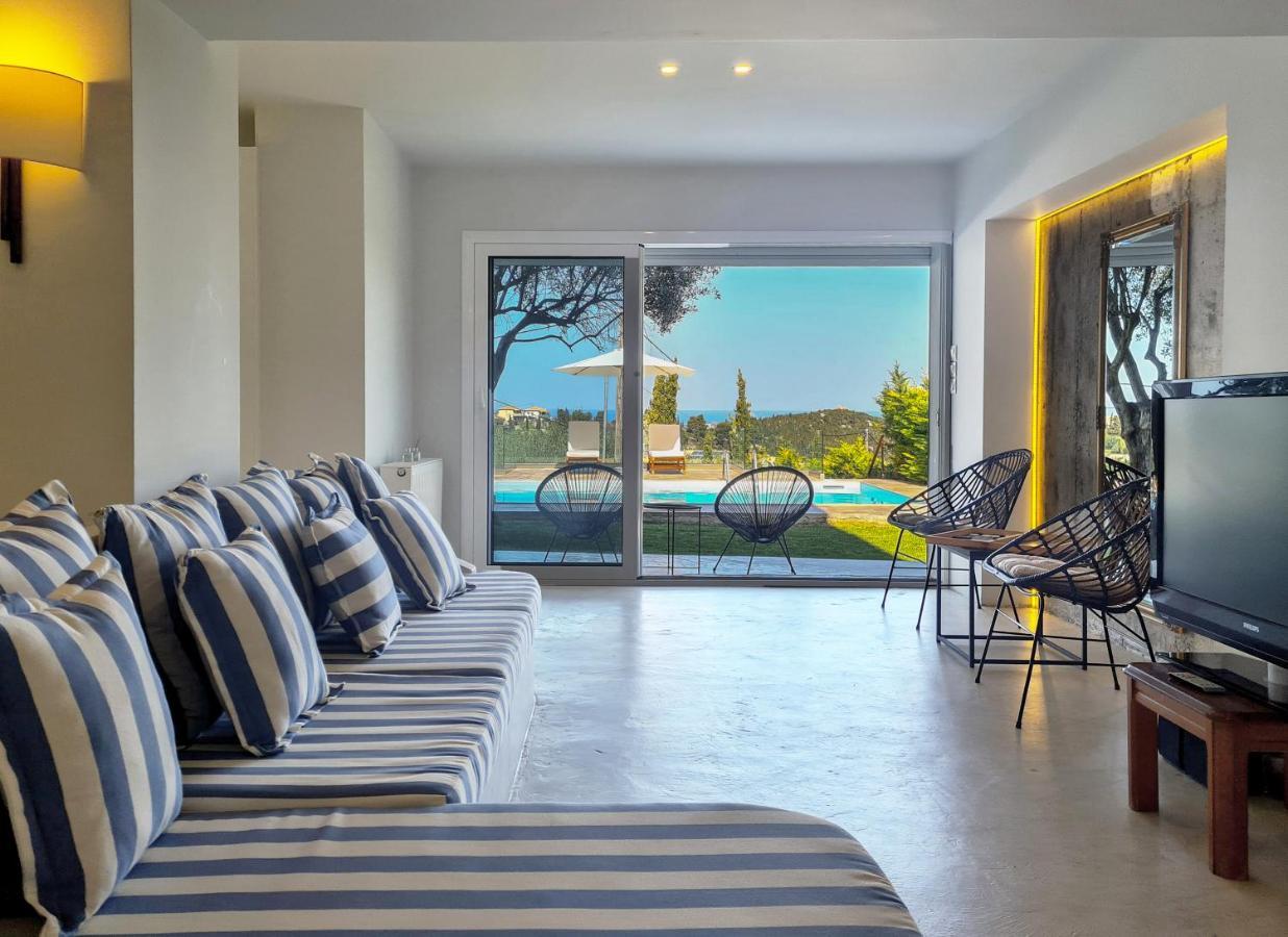 Villa Casa Azul With Private Pool Áyios Nikítas المظهر الخارجي الصورة